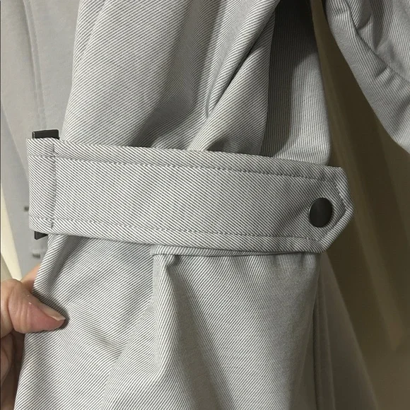 Free Country Light Gray Water Resistant Rain Coat with Removable Hood sz 2X - Picture 6 of 16